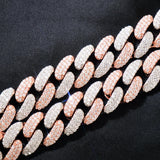 D Color Moissanite Buckle Clasp Curb Cuban Chain Gift For Men's