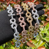 Iced Out Cross Infinity Moissanite Chain For Men's