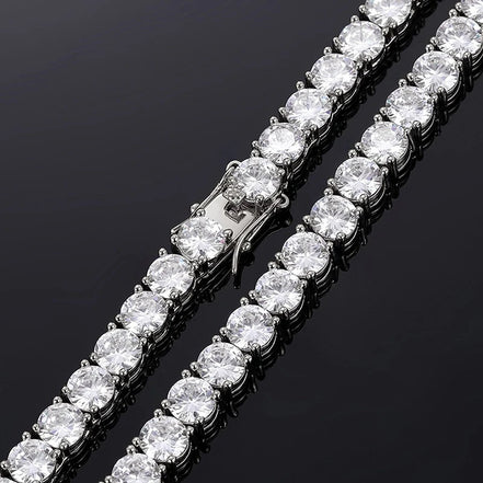VVS1 Moissanite Round Cut Tennis Chain Gift For Men's