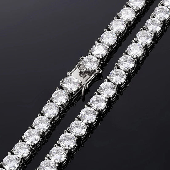 VVS1 Moissanite Round Cut Tennis Chain Gift For Men's