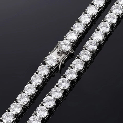 VVS1 Moissanite Round Cut Tennis Chain Gift For Men's