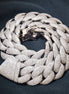 925 Sterling Silver VVS1 Moissanite Cuban Linked Chain