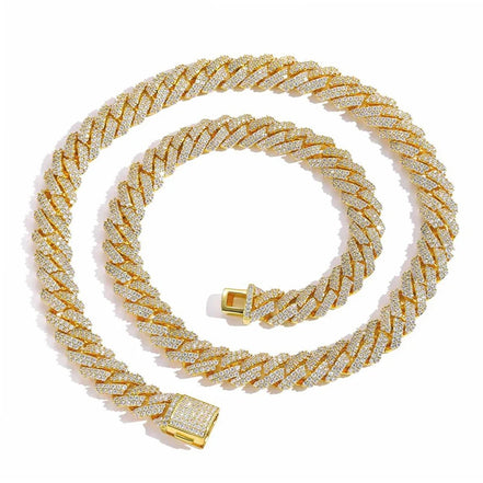 Moissanite Diamond Hip Hop Miami Cuban Linked Chain