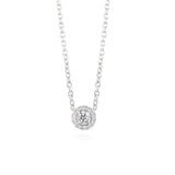Moissnaite Round Cut Halo Fancy Pendant For Women