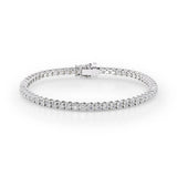 Round Brilliant Cut Moissanite Prong Setting Bracelet