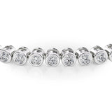 Round Cut Moissanite Diamond Tennis Bracelet
