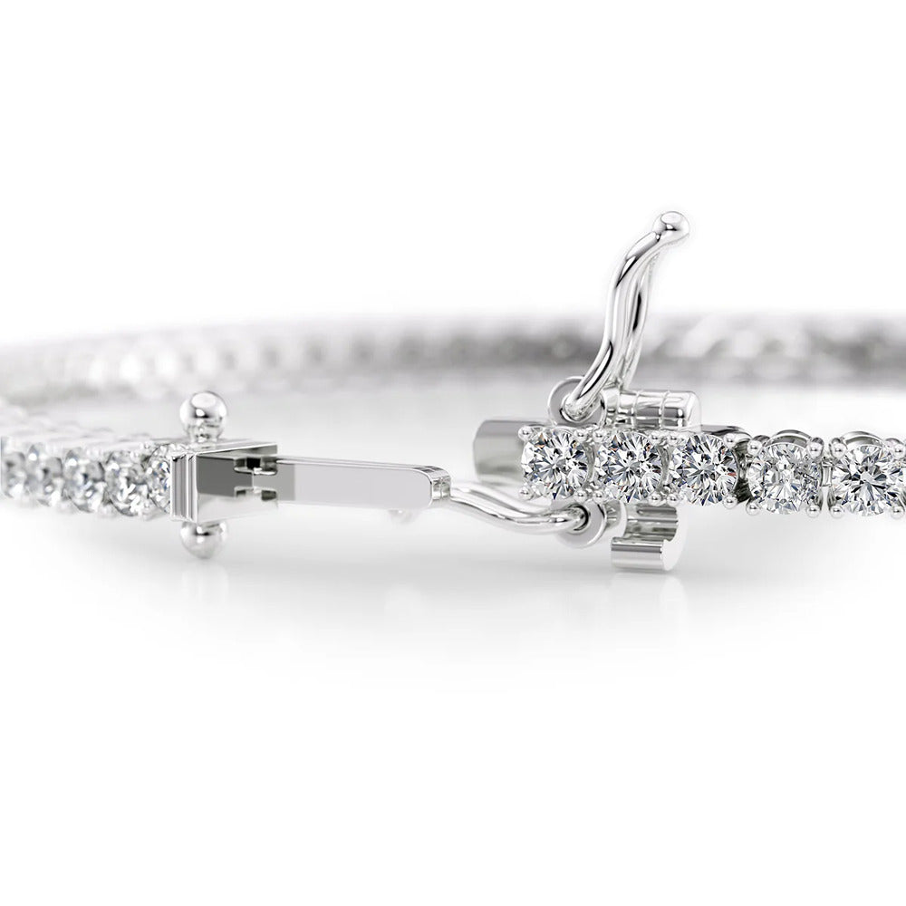 D Color Moissanite Round Cut Tennis Bracelets For Women