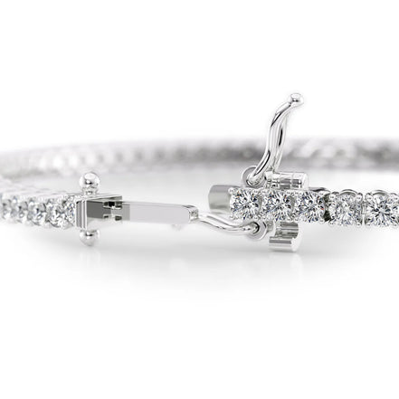 D Color Moissanite Round Cut Tennis Bracelets For Women
