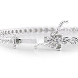 Round Cut Moissanite Diamond Tennis Bracelet