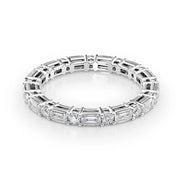 Round & Emerald Cut Full Eternity Moissanite Band