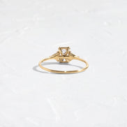 Radiant Cut Three Stone Moissanite Wedding Ring
