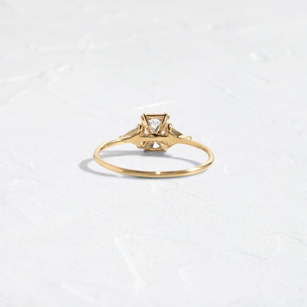 Radiant Cut Three Stone Moissanite Wedding Ring