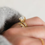 Moissanite Princess Cut Solitaire Engagement Ring