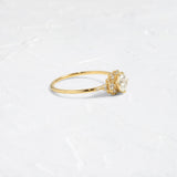 D Color Round Cut Vintage Moissanite Proposal Ring