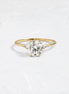 VVS1 Three Stone Round Cut Moissanite Promise Ring