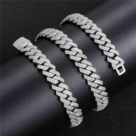 Moissanite Diamond Hip Hop Miami Cuban Linked Chain