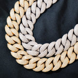 925 Sterling Silver VVS1 Moissanite Cuban Linked Chain