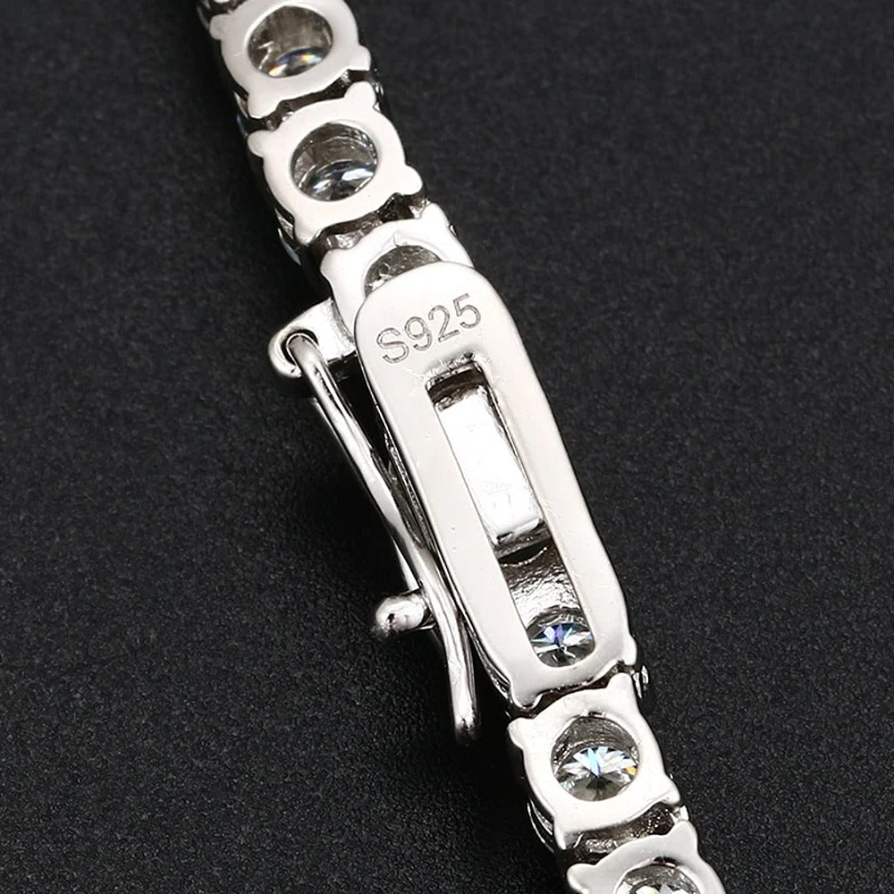 VVS1 Moissanite Round Cut Tennis Chain Gift For Men's