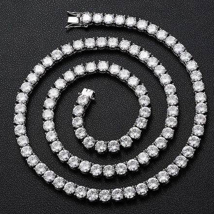 VVS1 Moissanite Round Cut Tennis Chain Gift For Men's