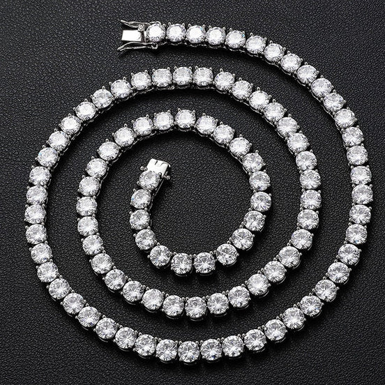 VVS1 Moissanite Round Cut Tennis Chain Gift For Men's