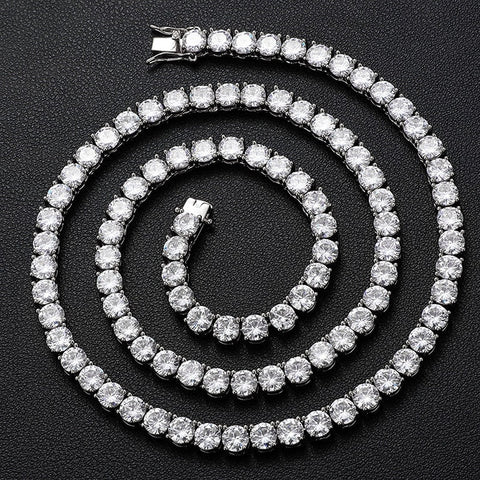 VVS1 Moissanite Round Cut Tennis Chain Gift For Men's