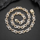 Moissnaite Diamond Iced Out Infinity Cuban Link Chine Gift For Men's