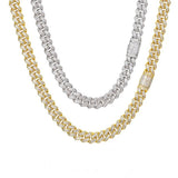 Baguette Moisnaite Diamond Hip Hop Iced Out Cuban Chain