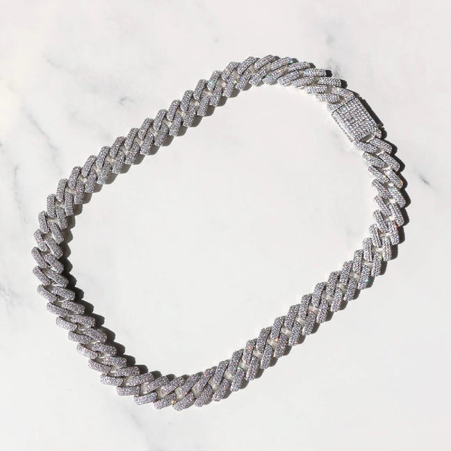 Miami Iced Out Moissanite Hip Hop Cuban Jewelry