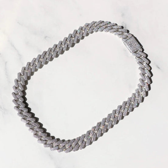 Miami Iced Out Moissanite Hip Hop Cuban Jewelry