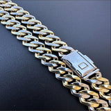 Dual Tone Moissanite Diamond Hip Hop Chain