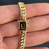 Yellow Gold Plated Moissanite Diamond Cuban Chain