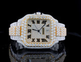 Roman Dial VVS1 Moissanite Luxury Wrist Watch