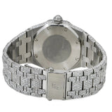 Lab Created Moissanite Handmade Wrist Watch For Him