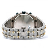 Chrono Dial Dual Tone Moissanite Fancy Watch For Him