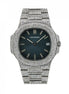 Colorless Moissanite Blue Dial Iced Out Luxury Watch
