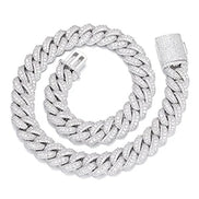 Iced Out Moissnaite Cuban Hip Hop Chain For Men's