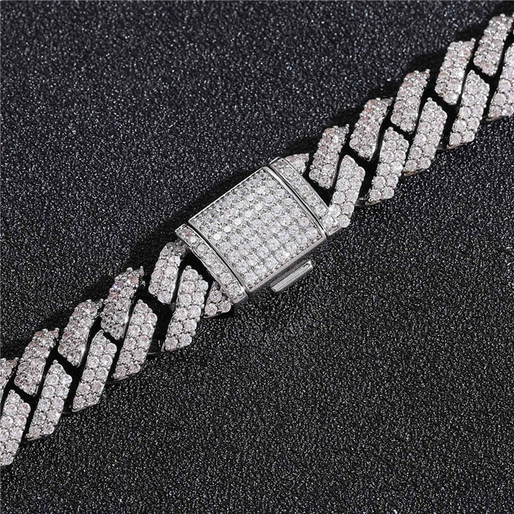 Moissanite Diamond Hip Hop Miami Cuban Linked Chain