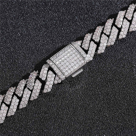 Moissanite Diamond Hip Hop Miami Cuban Linked Chain