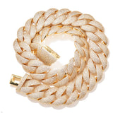 925 Sterling Silver VVS1 Moissanite Cuban Linked Chain