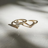 Chevron Style Moissnaite Round Cut Wedding Band