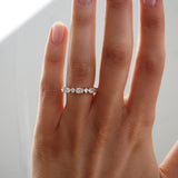 Oval & Round Cut Moissanite Eternity Band For Women