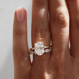 Oval & Round Cut Moissanite Eternity Band For Women