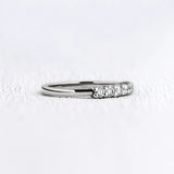 925 Silver Seven Stone Round Cut Moissanite Diamond Band