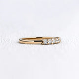 925 Silver Seven Stone Round Cut Moissanite Diamond Band