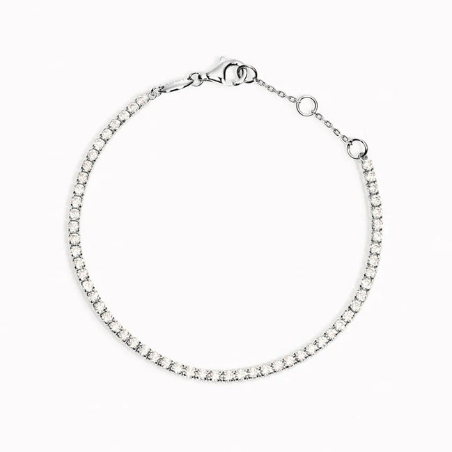 Lab Created Moissnaite Round Cut Fancy Style Tennis Bracelets