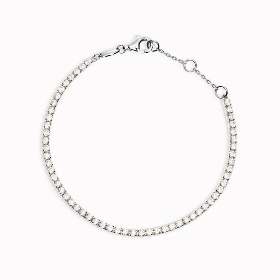 Lab Created Moissnaite Round Cut Fancy Style Tennis Bracelets