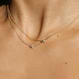 D Color Moissanite Marquise & Round Cut Toi Et Moi Fancy Pendant