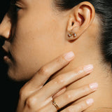 Marquise & Round Cut Two Stone Moissnaite Fancy Stud Earring