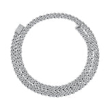 Iced Out VVS1 Moissanite Sterling Silver Round Brilliant Cut Hip Hop Chain