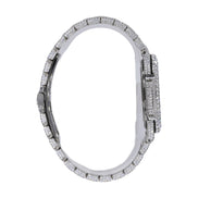 Moissanite Stainless Steel Full White Hip Hop Watch For Men's